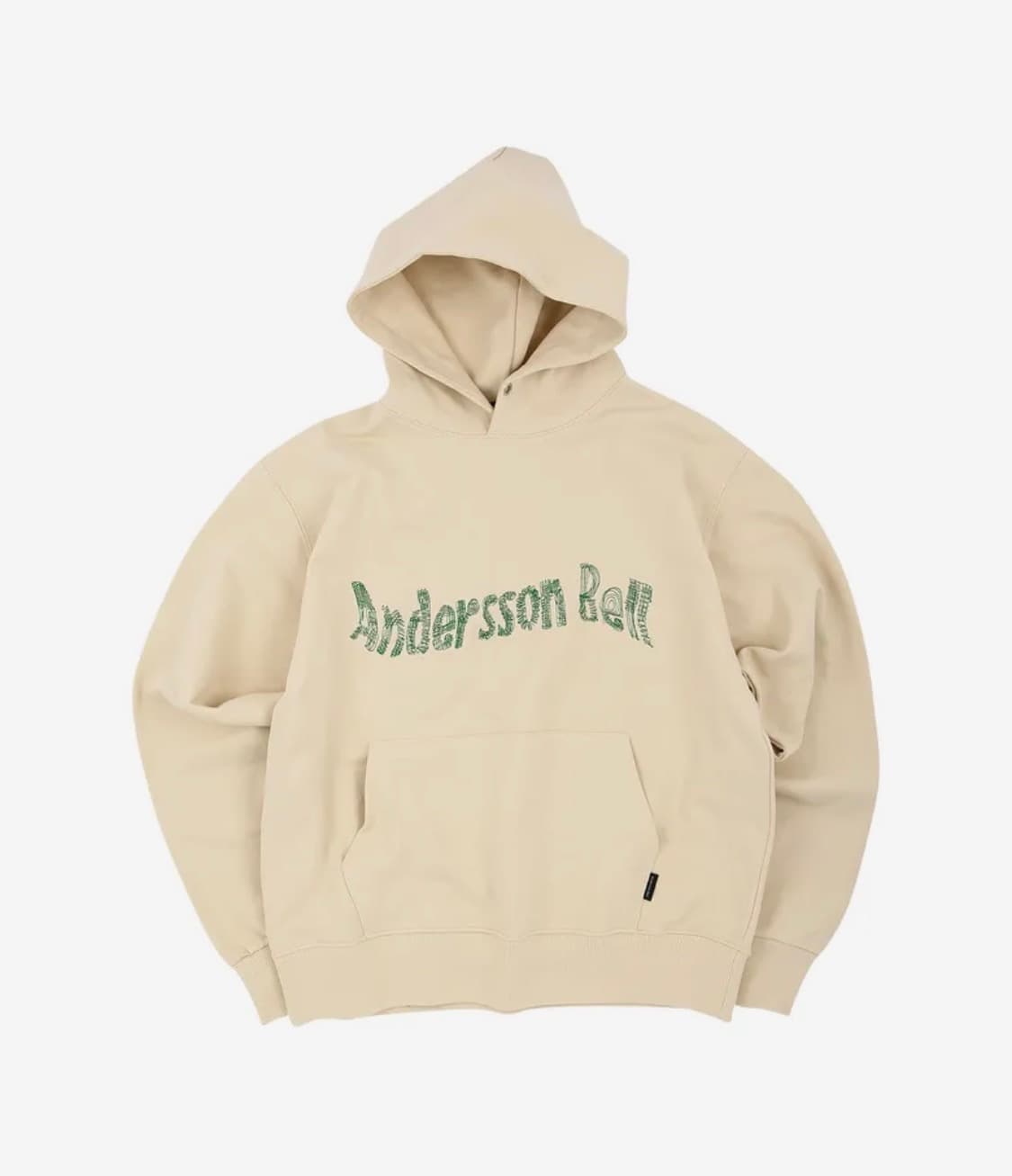 [앤더슨벨] 뉴 AB 로고 엠브로더리 후디 (아이보리) 상품이미지1