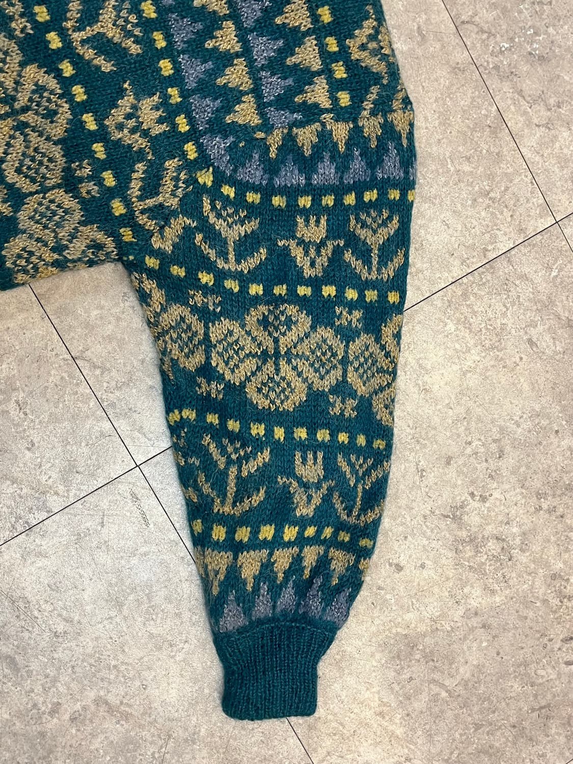 빈티지 패턴 버튼 가디건 그린 #csz3015 상품이미지9