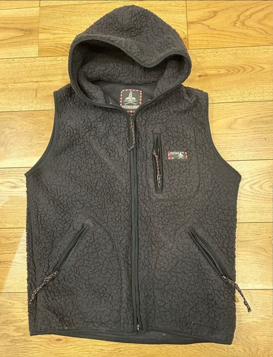 히스테릭글래머 후드 플리스 베스트 상품이미지1