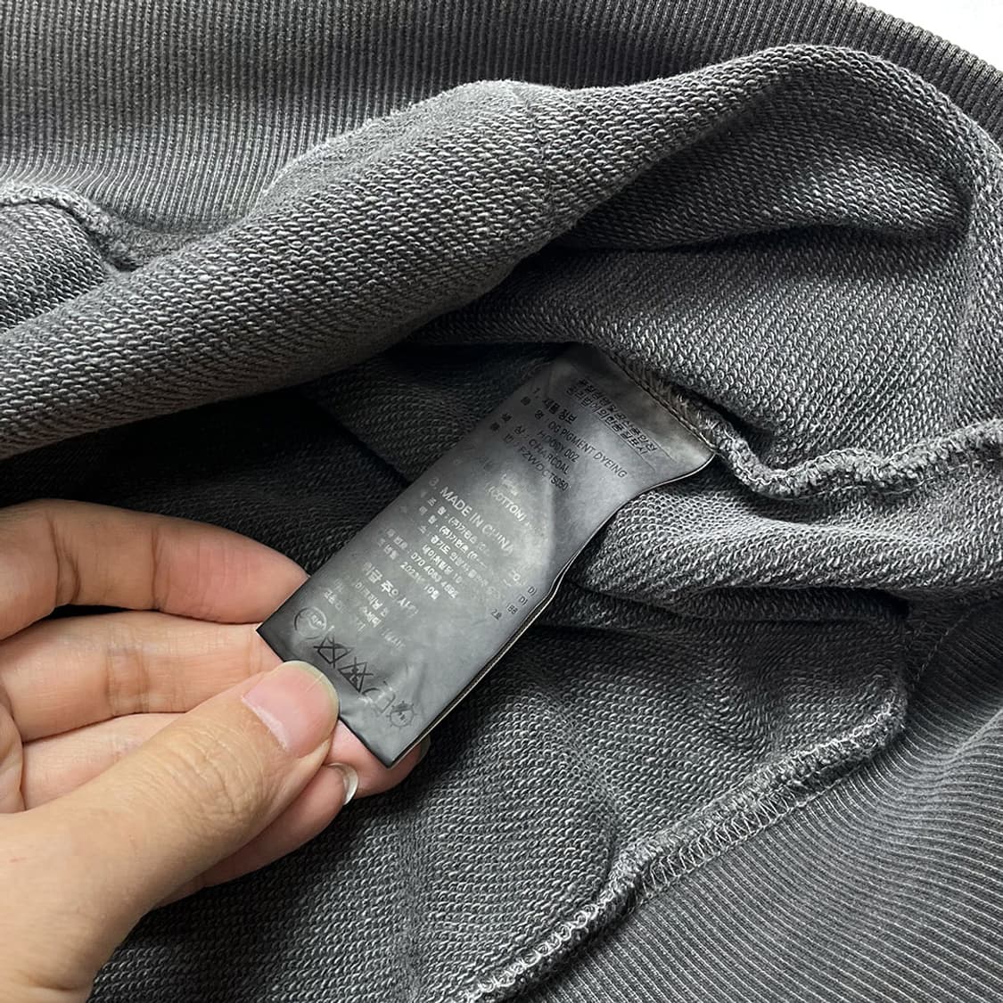 프리즘웍스 피그먼트 다잉 후드티 상품이미지6