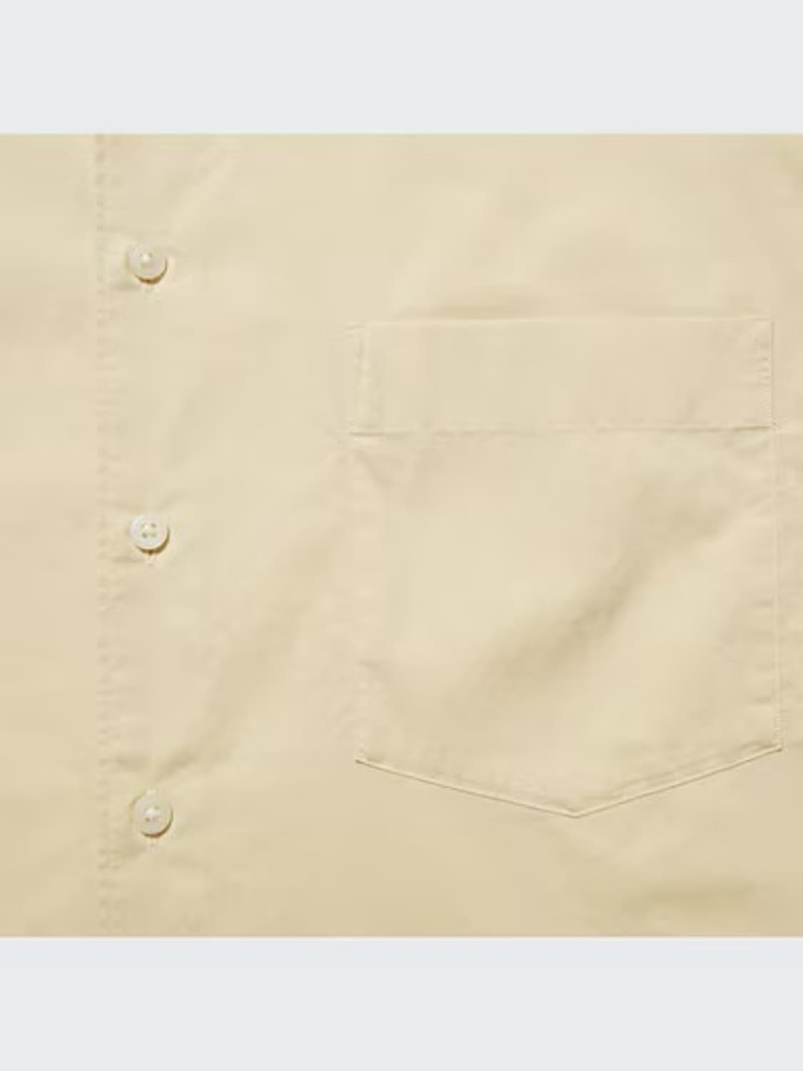 [XL] 유니클로 U 오버사이즈 셔츠 (크림/라이트 옐로우) 상품이미지3