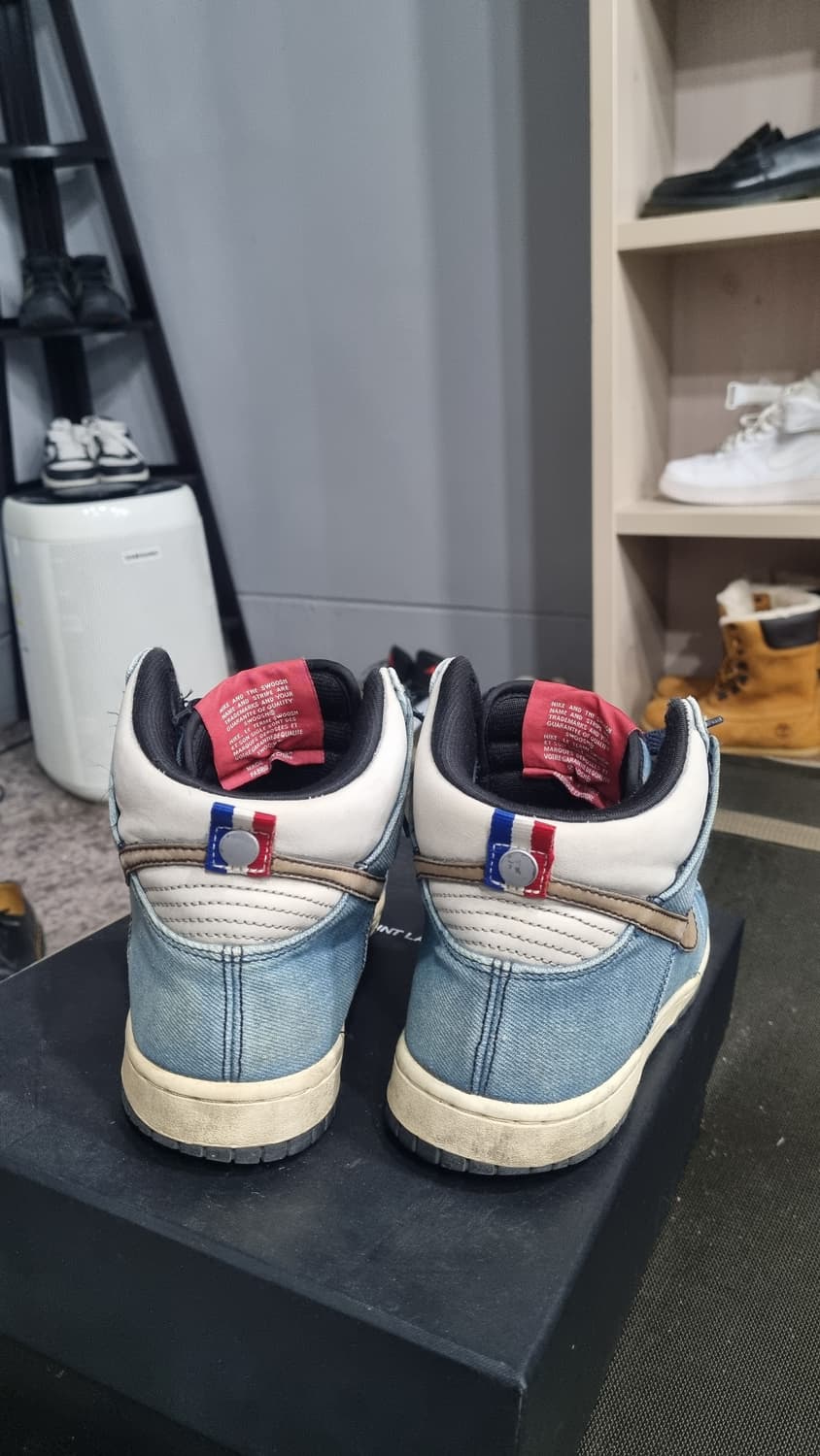 덩크(nike) 데님 농구화 (uk7.5) 국내 260적당 상품이미지3