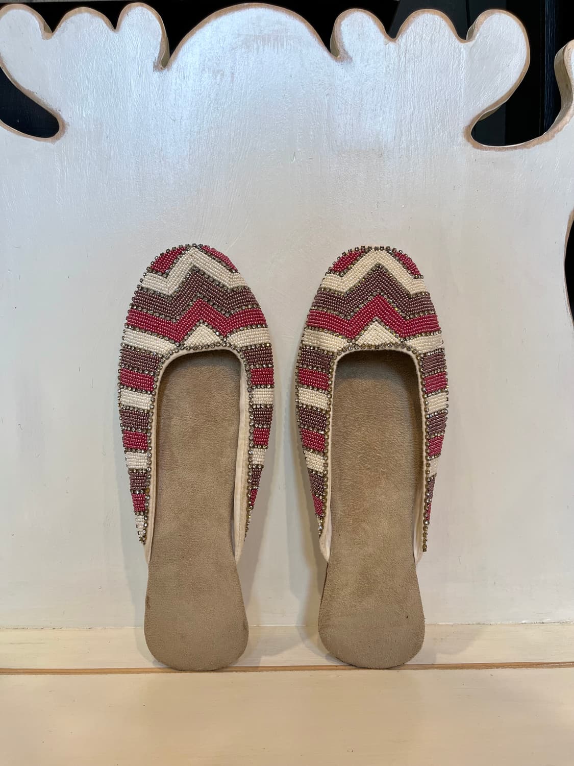 Vintage beaded slippers 상품이미지1