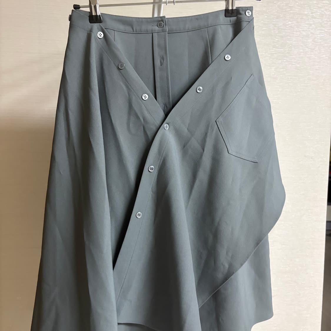 HAE BY HAEKIM draped shirt skirt 상품이미지1