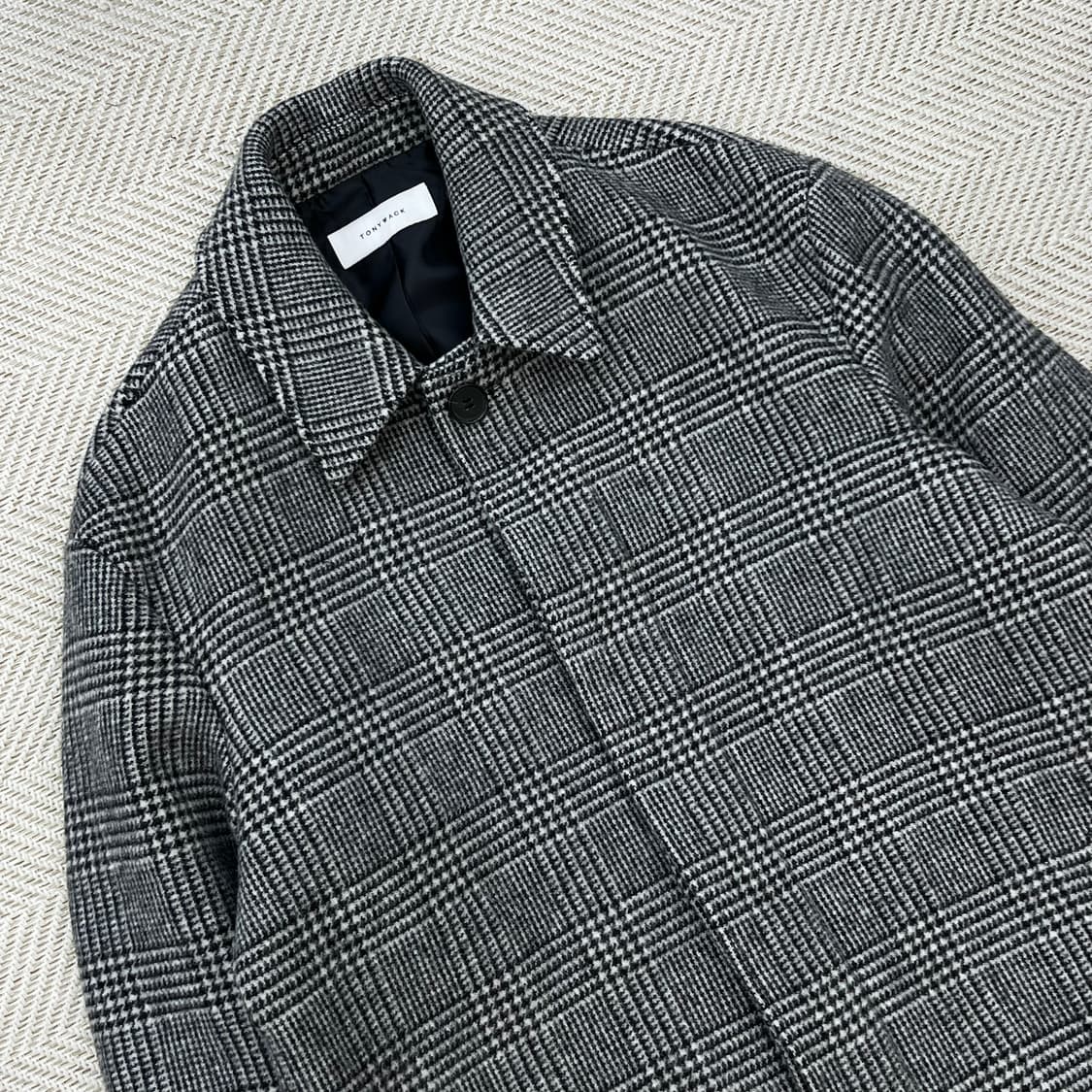 토니웩 울캐시미어 체크코트 r2845 상품이미지3