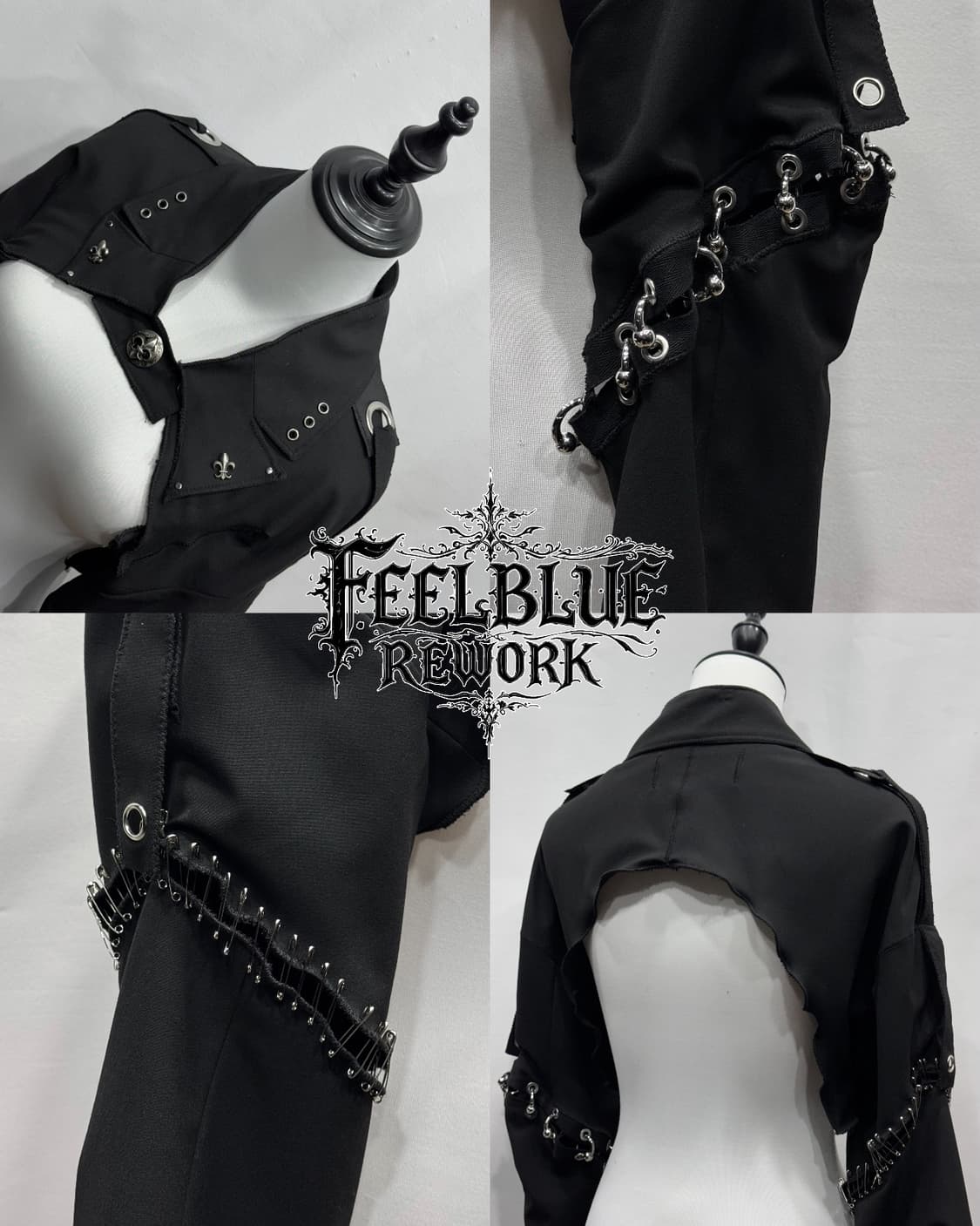FEELBLUE REWORK NOIR HALO Layered Jacket 상품이미지9