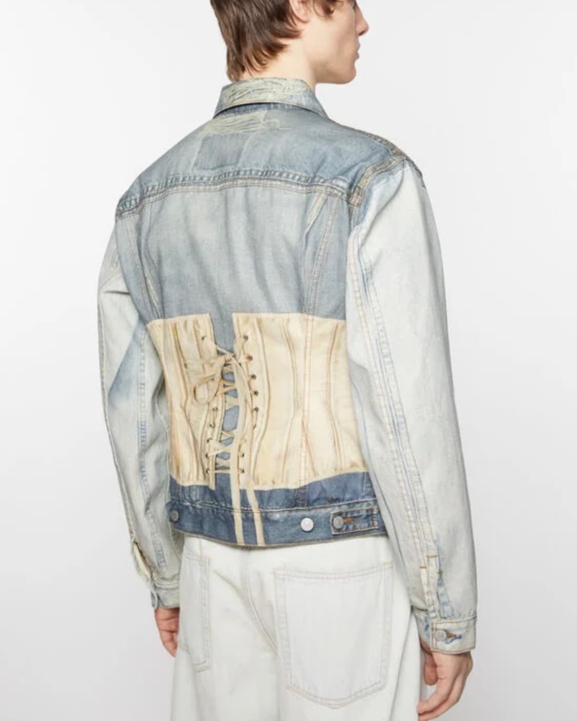 Acne Studios 트롱프뢰유 프린트 데님 재킷 50 상품이미지3