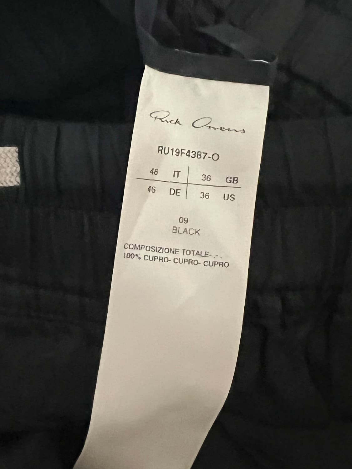 릭오웬스 큐프로 쇼츠 46 상품이미지3