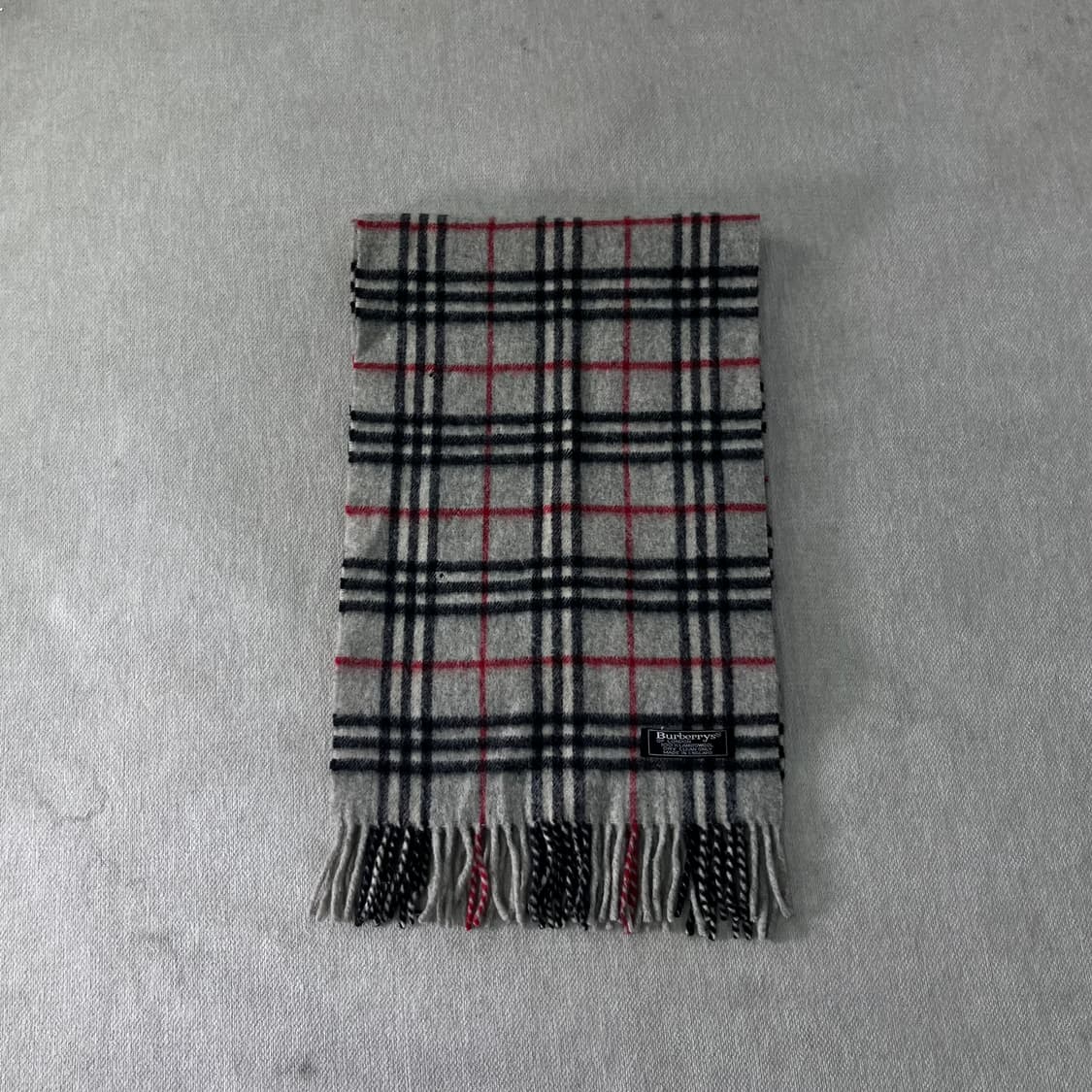 버버리 노바체크 그레이 램스울 머플러 상품이미지2