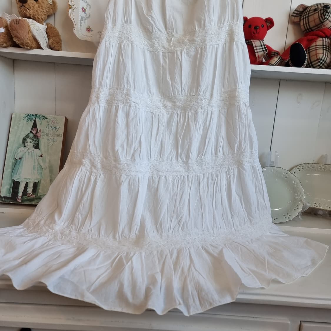 LIZ LISA(리즈리사) 고전 화이트 레이스 캐미솔 원피스 상품이미지4