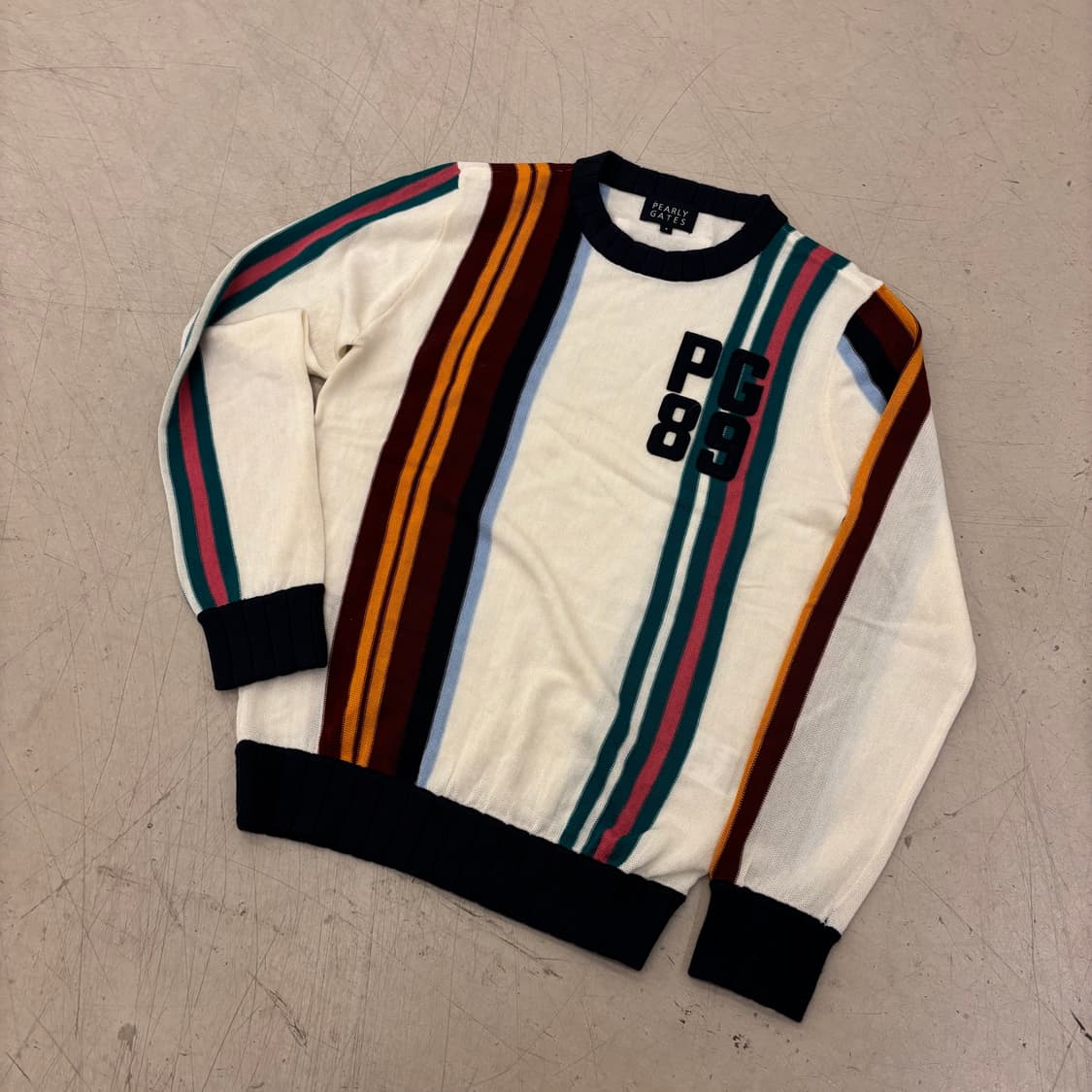 파리게이츠 컬러 스트라이프 니트 상품이미지1