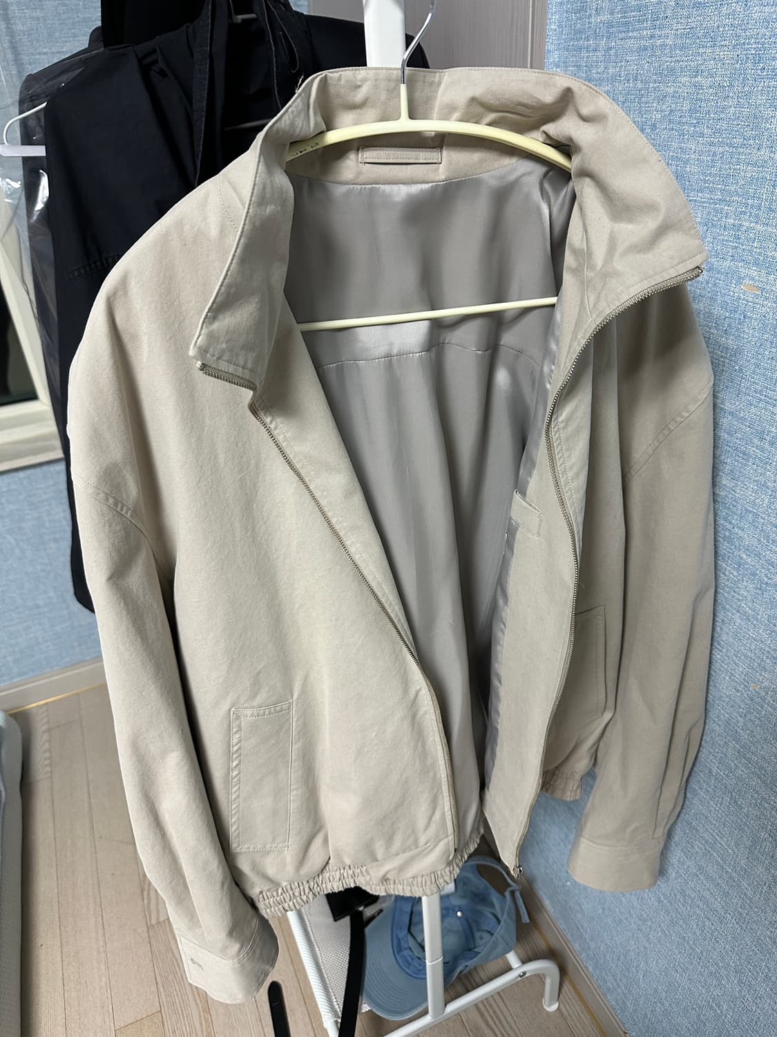 브라운야드 스탠드카라 블루종 4 베이지 상품이미지1