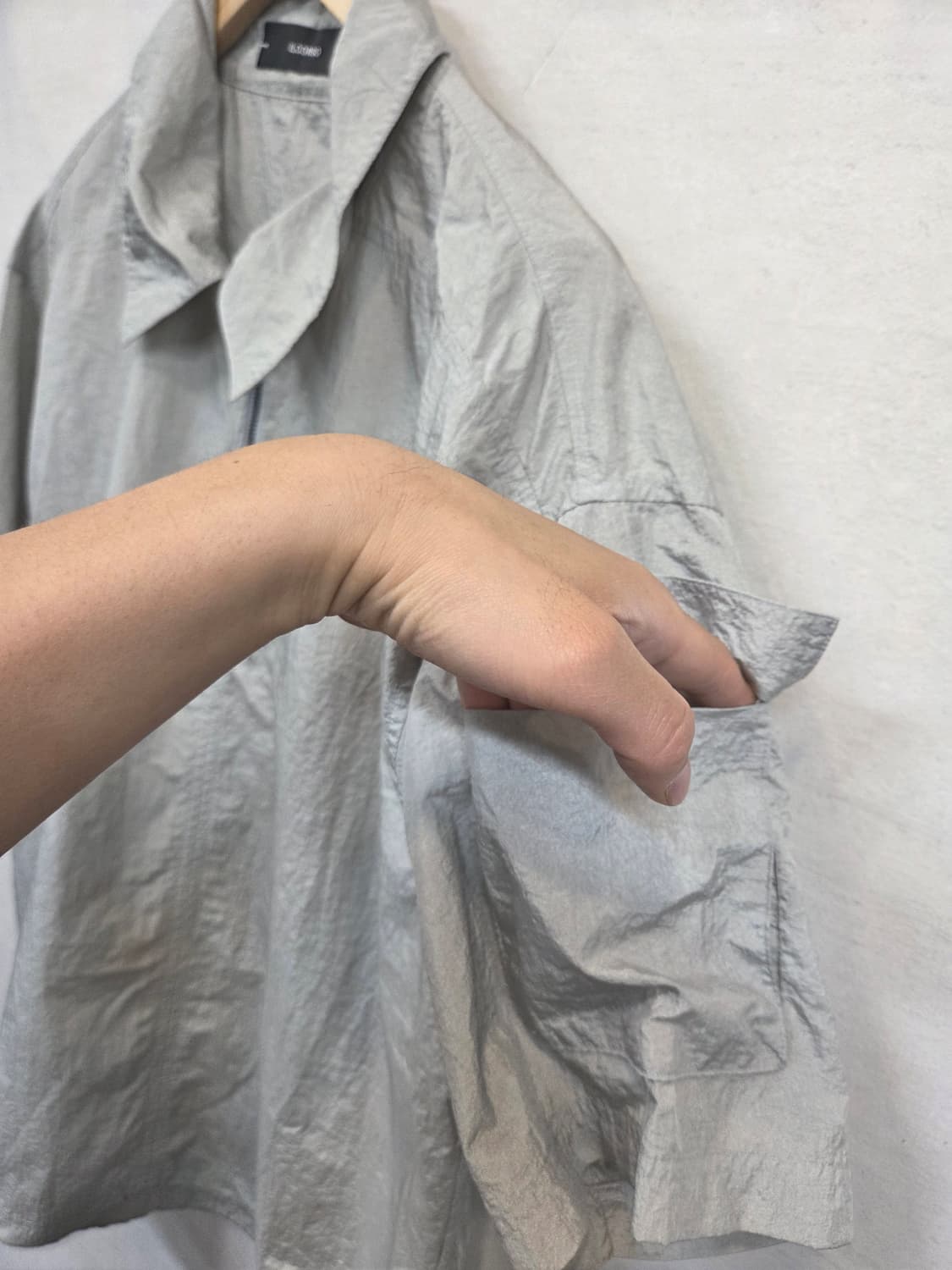 일꼬르소 하프집업 메탈나일론 카라반팔 L 오버핏  상품이미지6