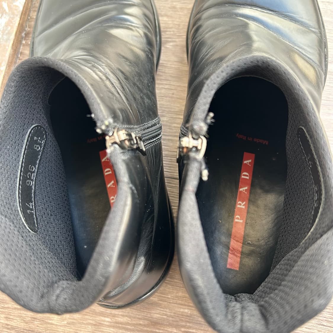 프라다 스포츠 사이드 집업 부츠 상품이미지5