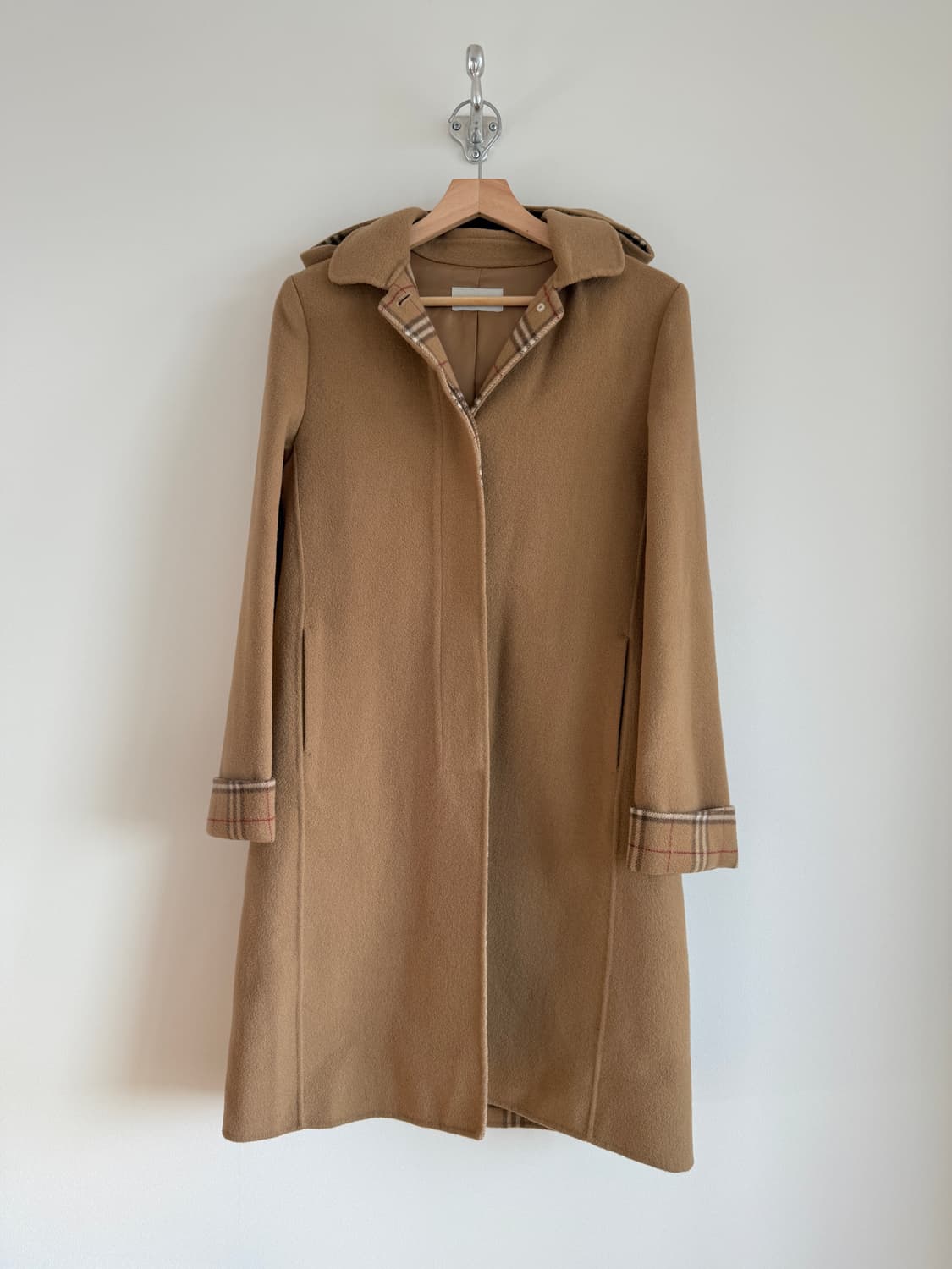 IDIOM 카멜 울 코트(후드 탈부착 가능) 상품이미지1