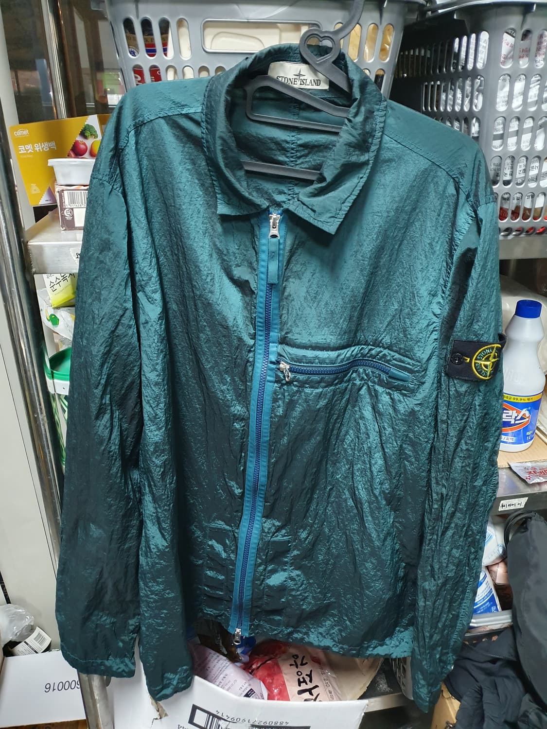 스톤아일랜드 나일론메탈 오버셔츠 XL 상품이미지1
