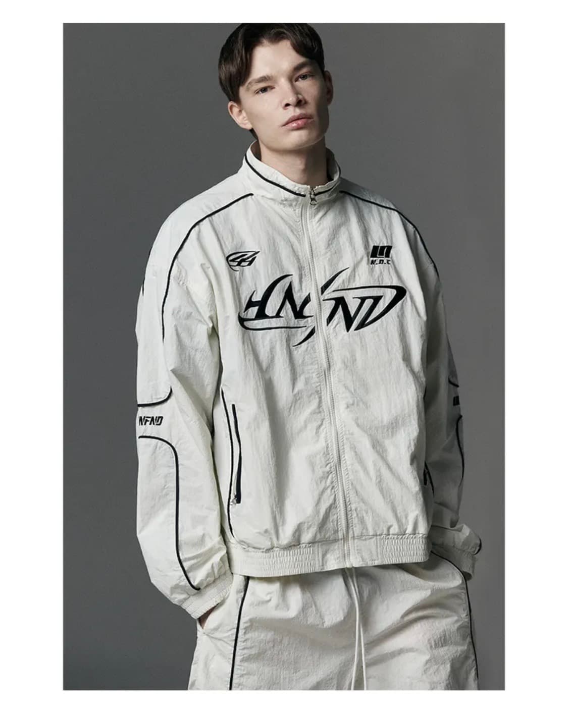 낫포너드 Tribal Logo Nylon Racing Jacket 상품이미지4