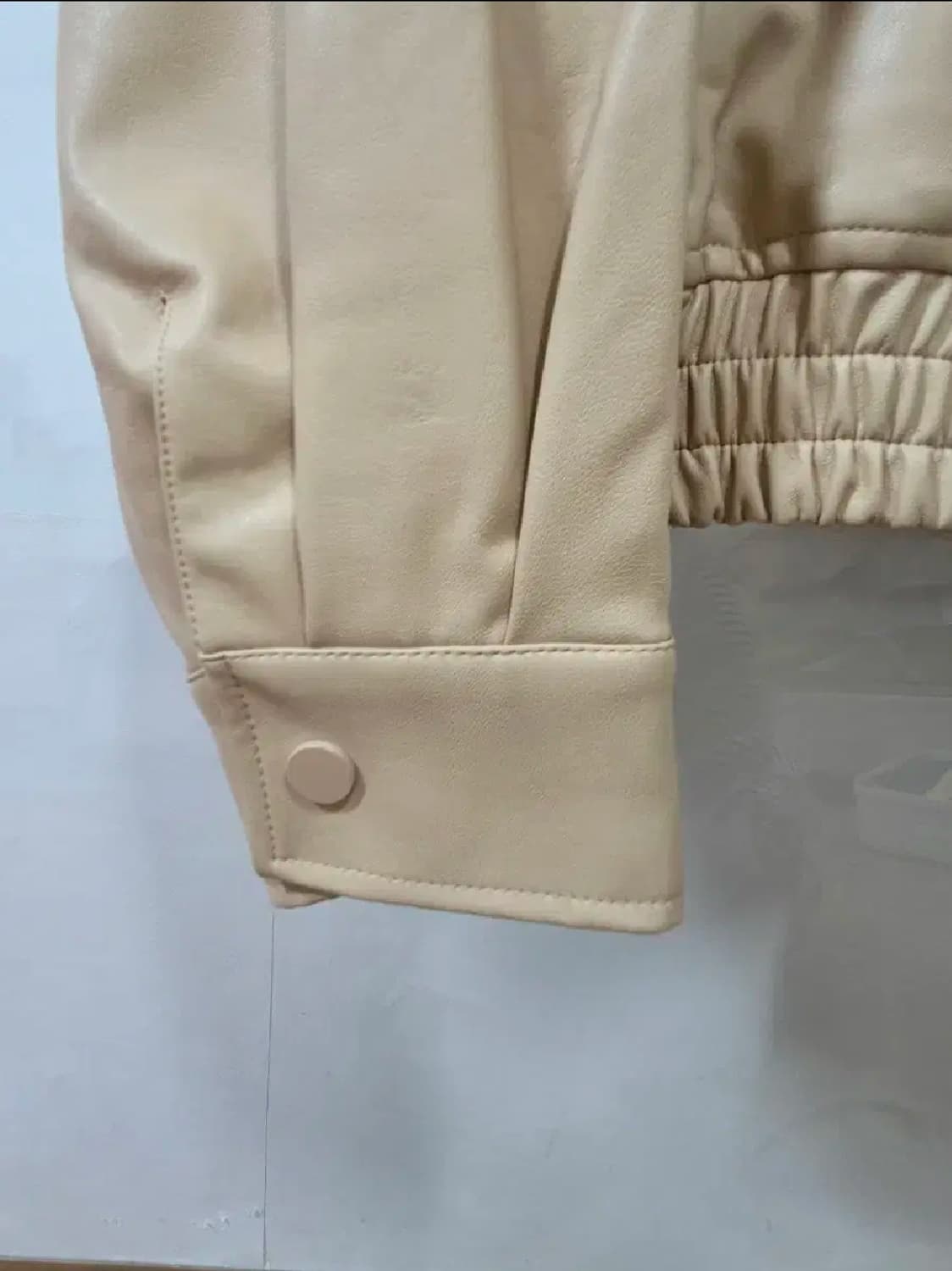 rolarola 로라로라 베이지 레더 자켓 상품이미지7