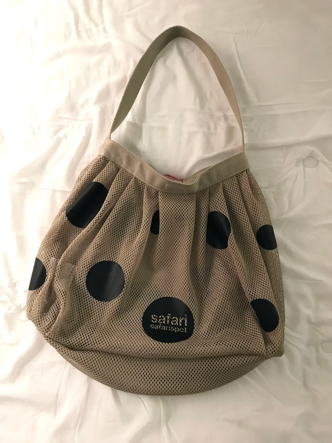 Safarispot 사파리스팟 도트 메쉬백 베이지 색상 상품이미지3