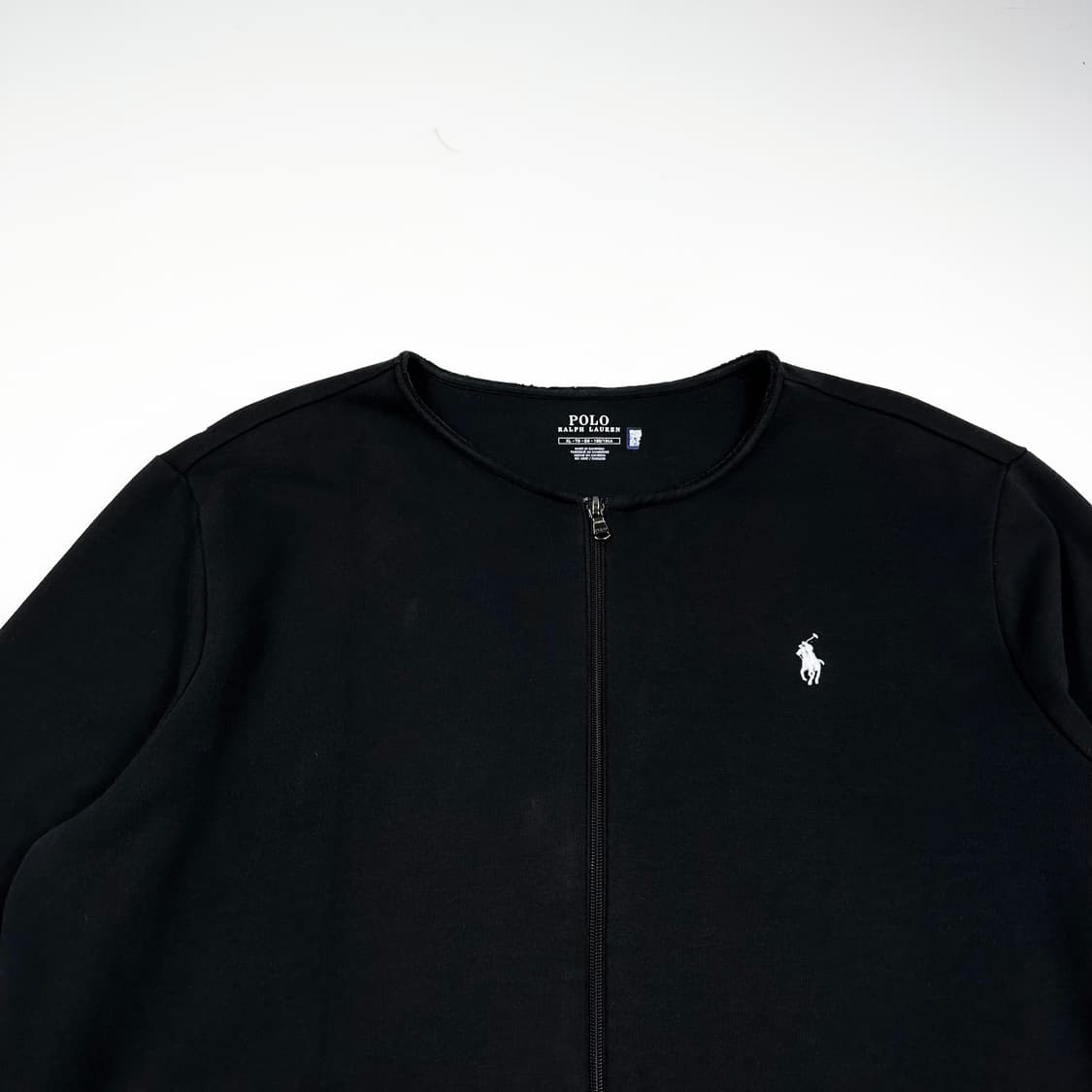 폴로 랄프로렌 포니 블랙 코튼 트랙탑 져지 (XL) 상품이미지1