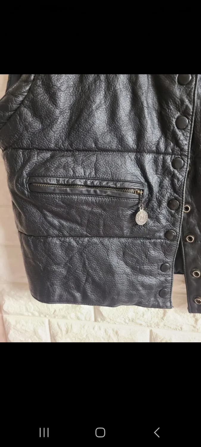 SINGULIER 가죽 조끼(라지) 상품이미지4