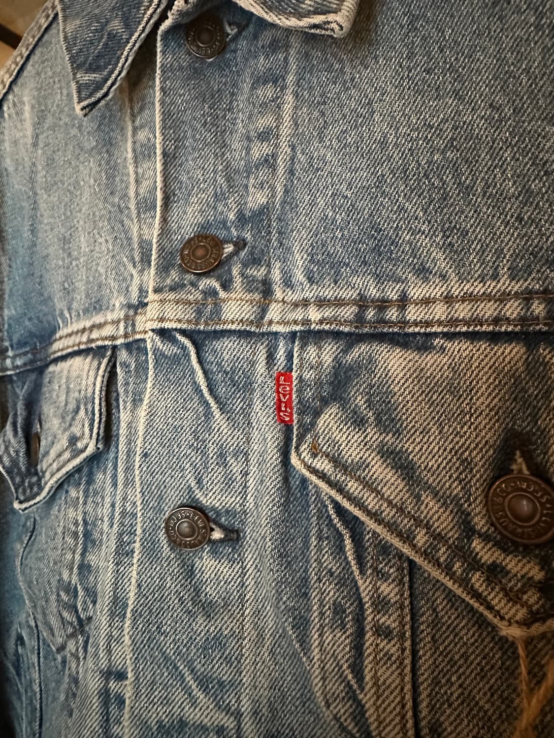 80s USA 빈티지 리바이스 3세대 데님 트러커 자켓 상품이미지4
