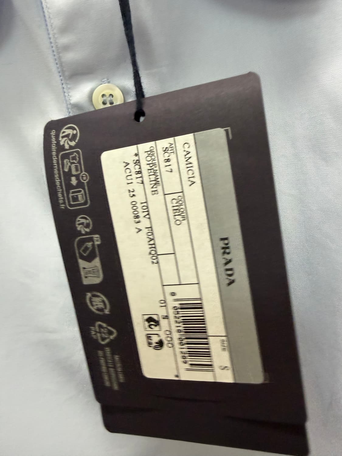 프라다 삼각로고 숏슬리브 코튼 셔츠 ( 100 ) 상품이미지7