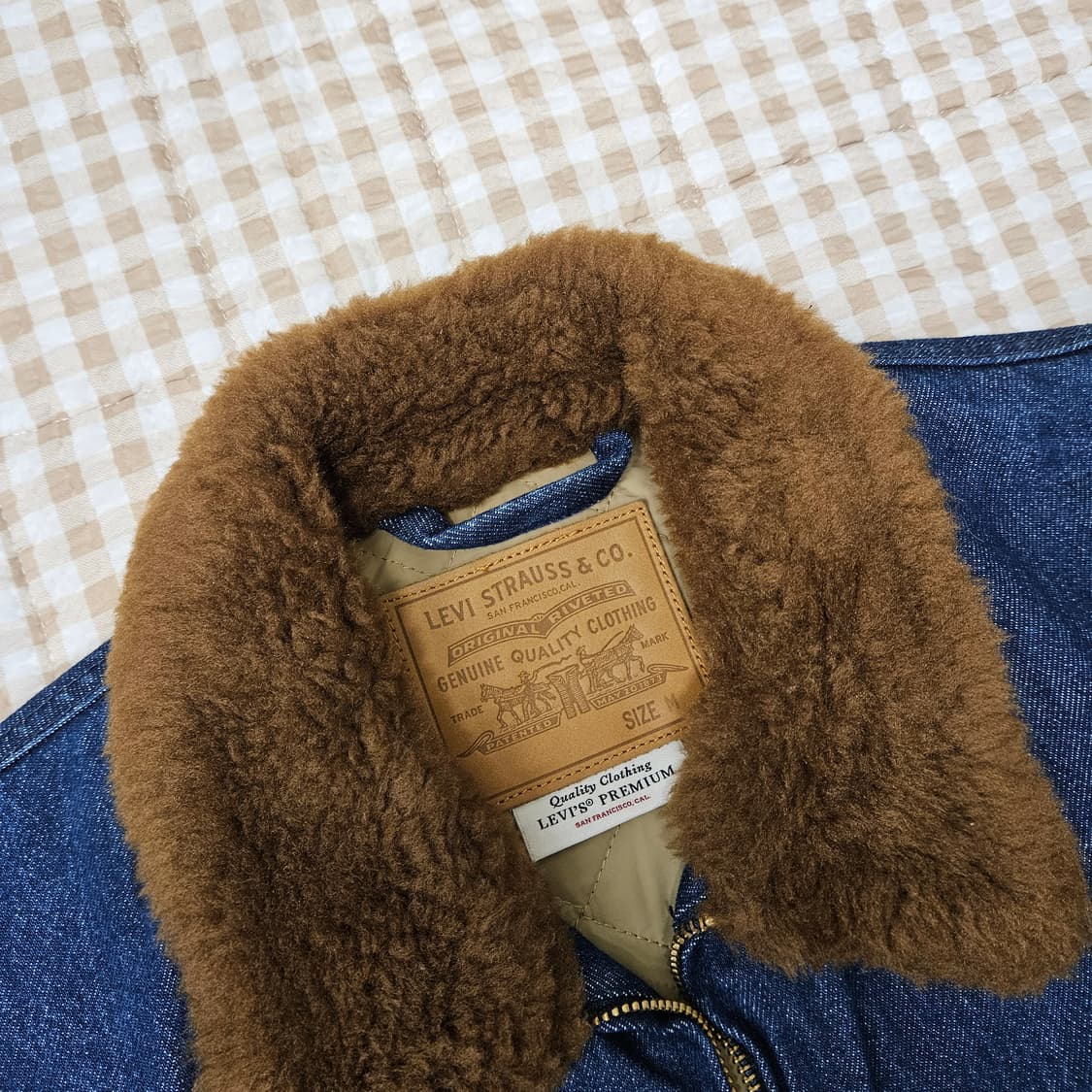 미착용 리바이스 데님 봄버 집업자켓 남자100 상품이미지3