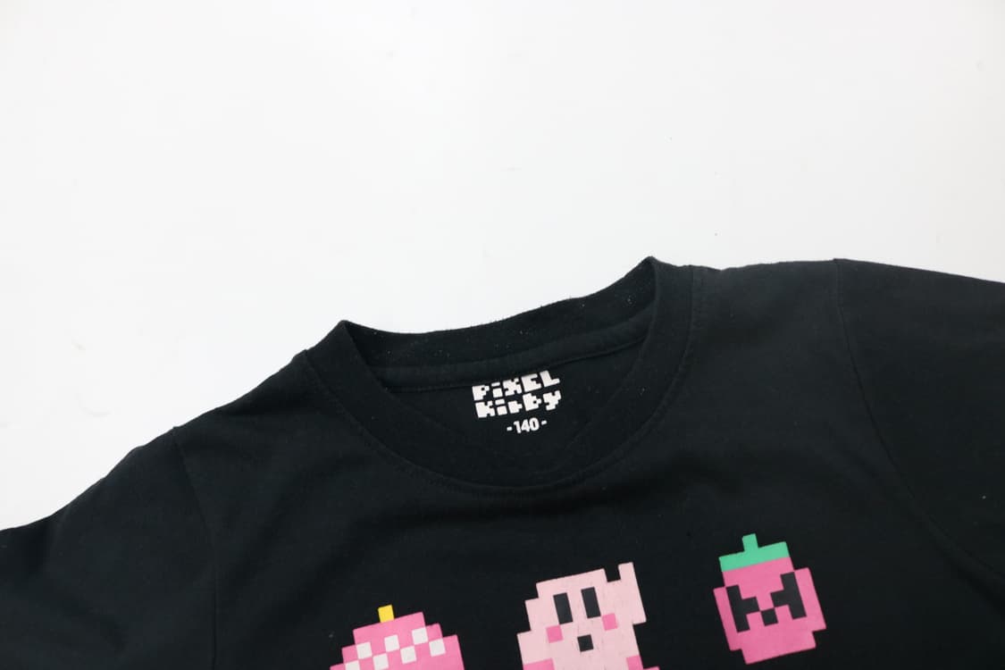반다이 픽셀 커비 도트 그래픽 반팔티셔츠 (140) 상품이미지4