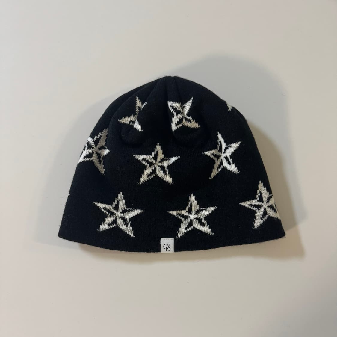 (새상품) ODOR 오도어 별 패턴 블랙 비니 상품이미지1