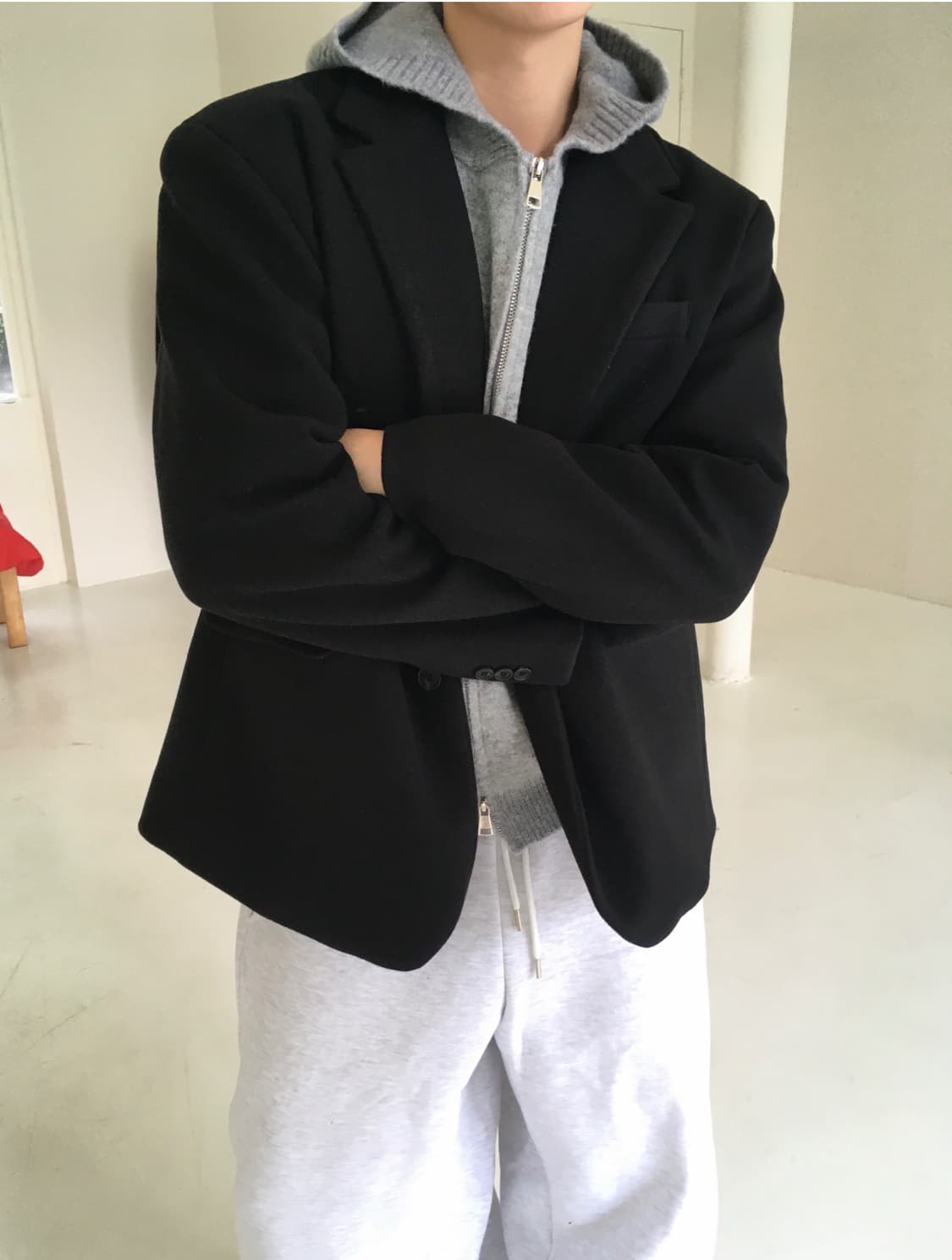 울 블레이져 자켓 상품이미지1