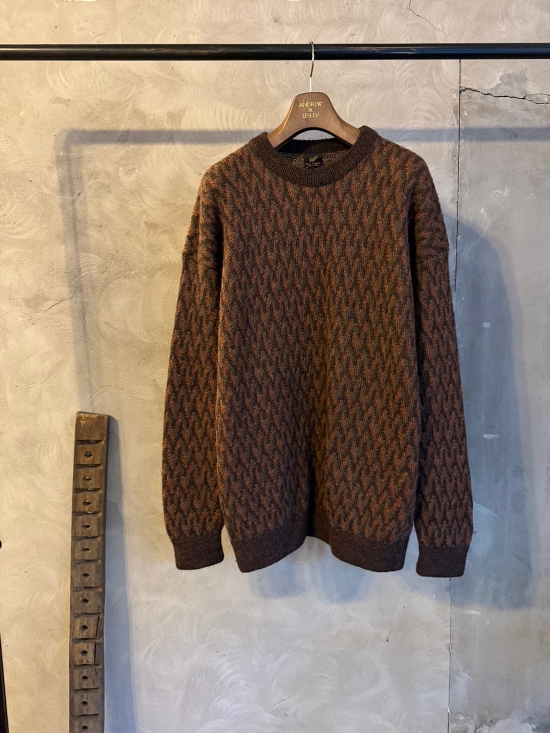 VTG 알파카 크루넥니트 남성105 상품이미지10