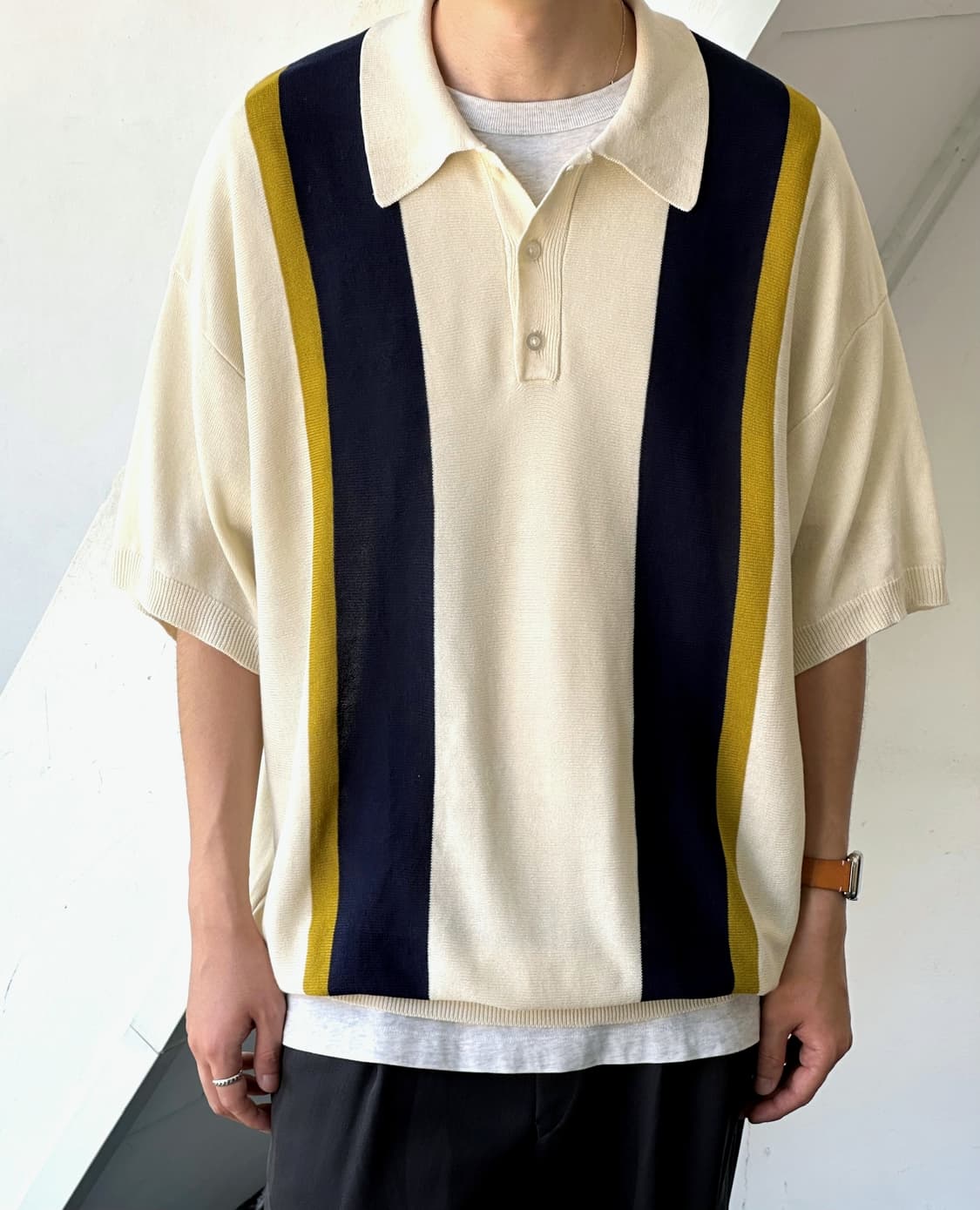 High count acrylic knit polo 상품이미지8