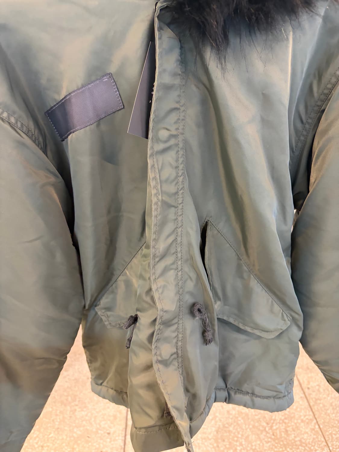 my name is Chloe Fur Trim Hooded Jacket 상품이미지4