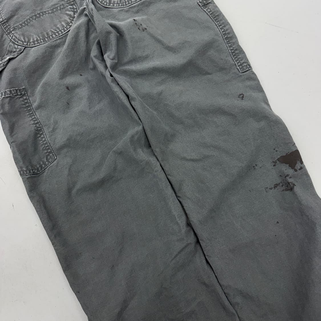 칼하트 OG 가죽패치 카펜터 페이딩 와이드 워크팬츠 상품이미지7