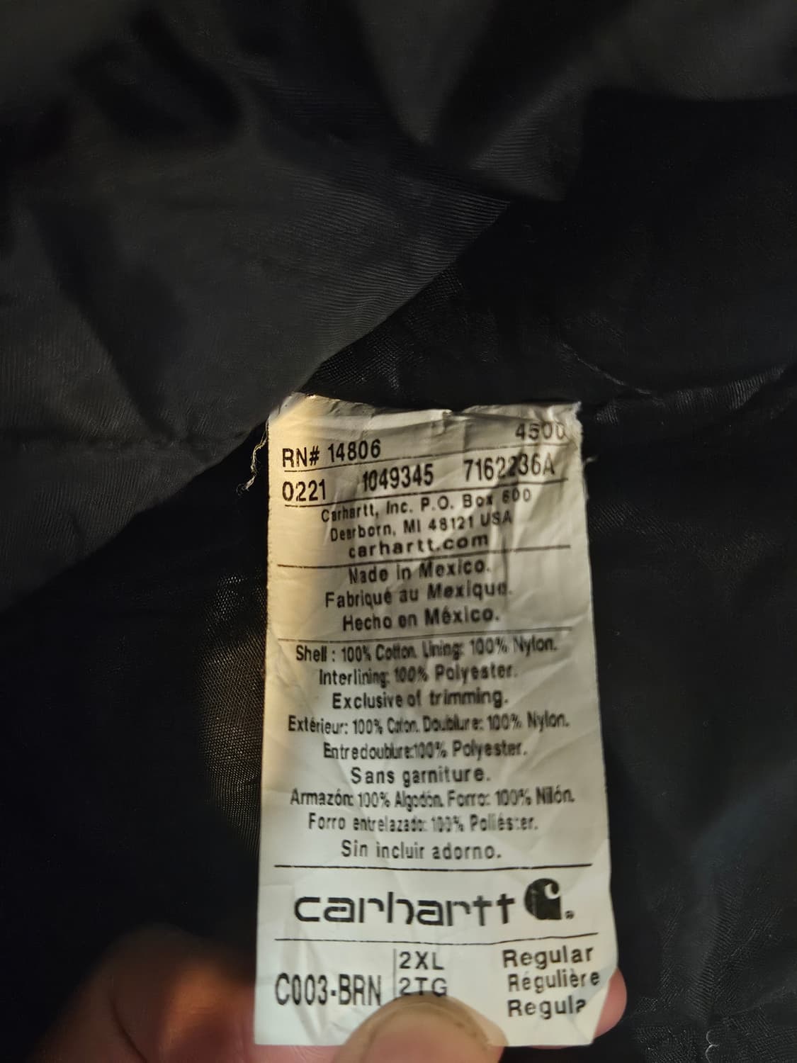 칼하트 C03 덕 워크자켓 상품이미지3