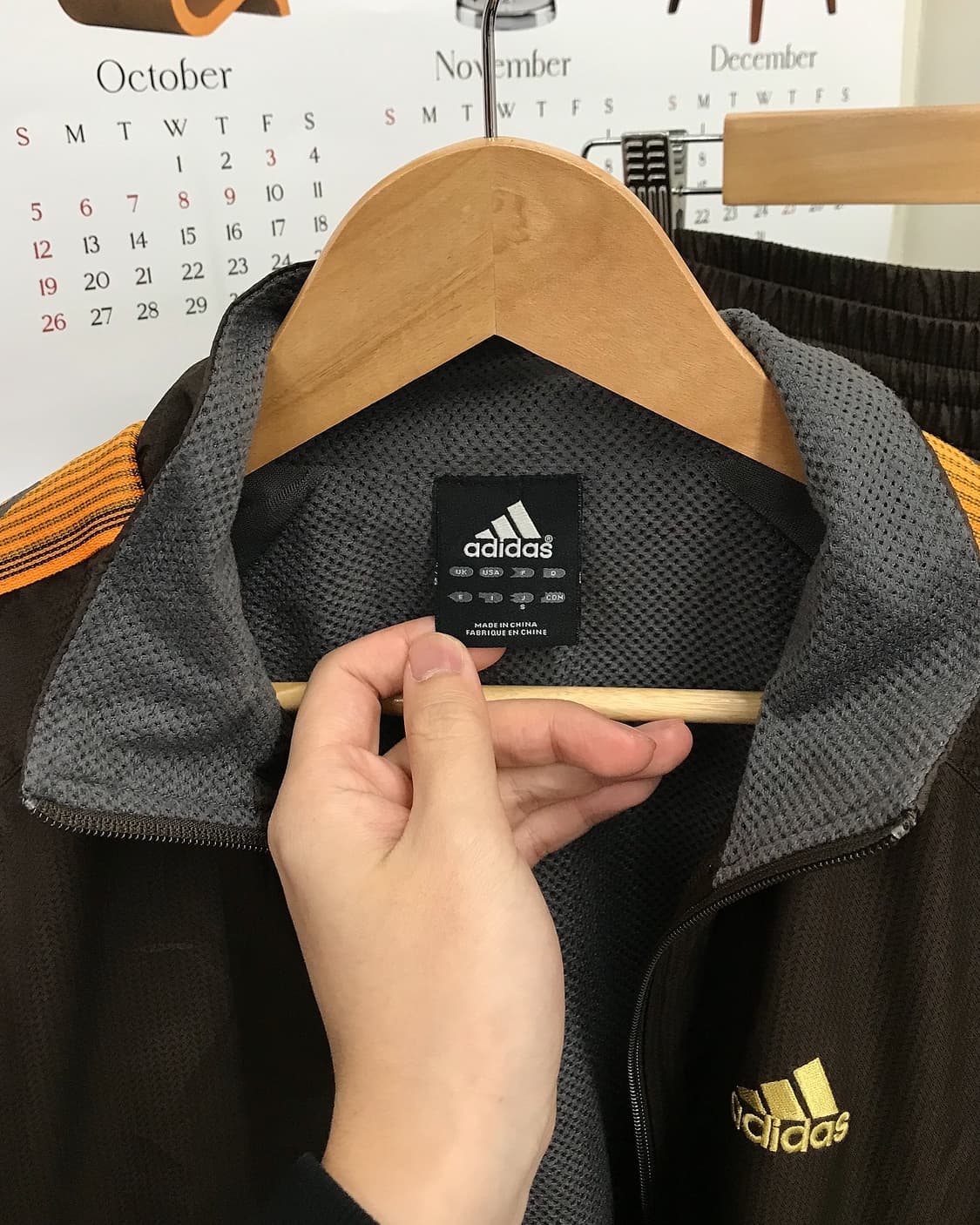 아디다스 코코아 브라운 트랙 자켓 셋업 세트 상품이미지2