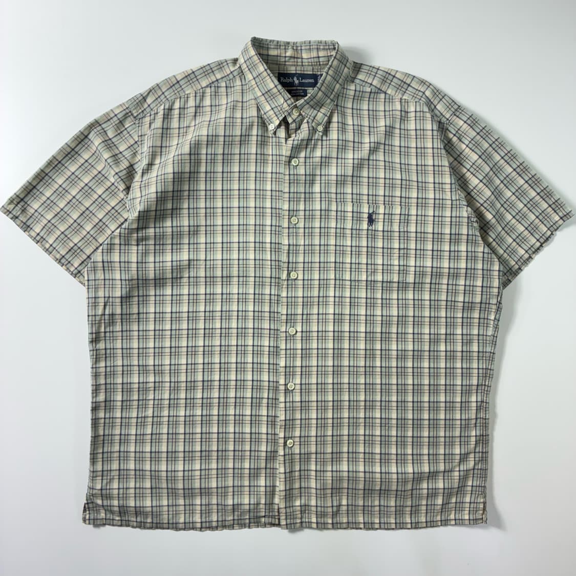 Polo  폴로 랄프로렌 자수 코튼 GREGGOR 체크 반팔셔츠  상품이미지1