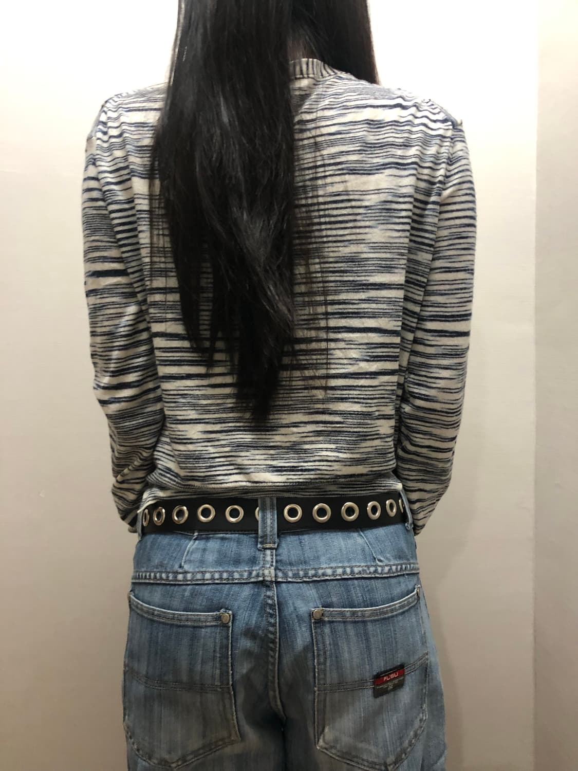 빈티지 코데즈컴바인 그레이 스트라이프 가디건 상품이미지7