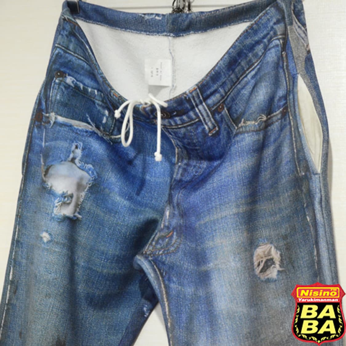 [Japan]C.U.E Fake Denim 져지팬츠 상품이미지1