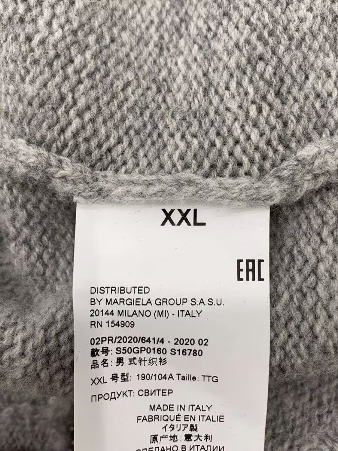 Maison Margiela Gray Piring Knit Sweater 상품이미지4