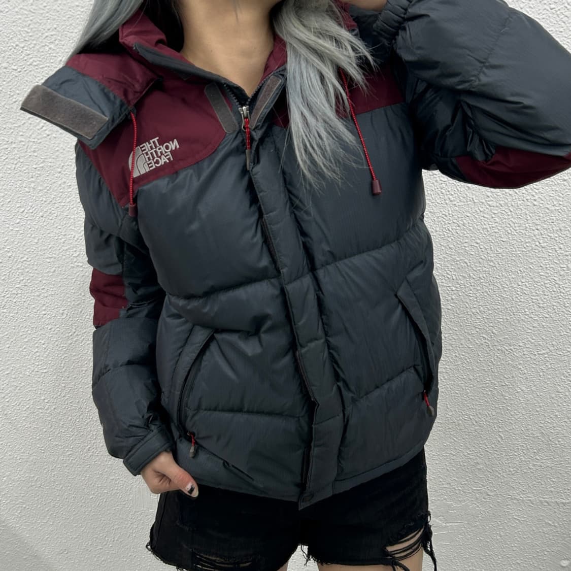 노스페이스 윈드스토퍼 그레이 패딩 95 상품이미지1