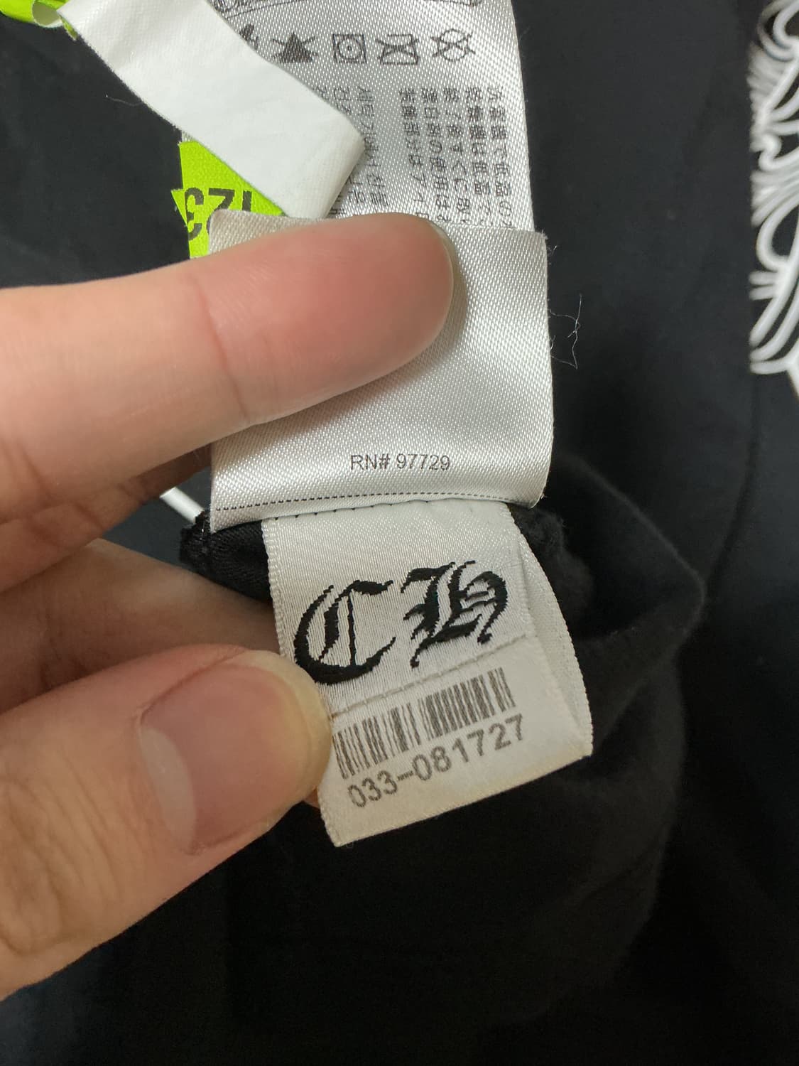 크롬하츠 홀스슈 플로랄 롱슬리브 사이즈 XL 상품이미지3