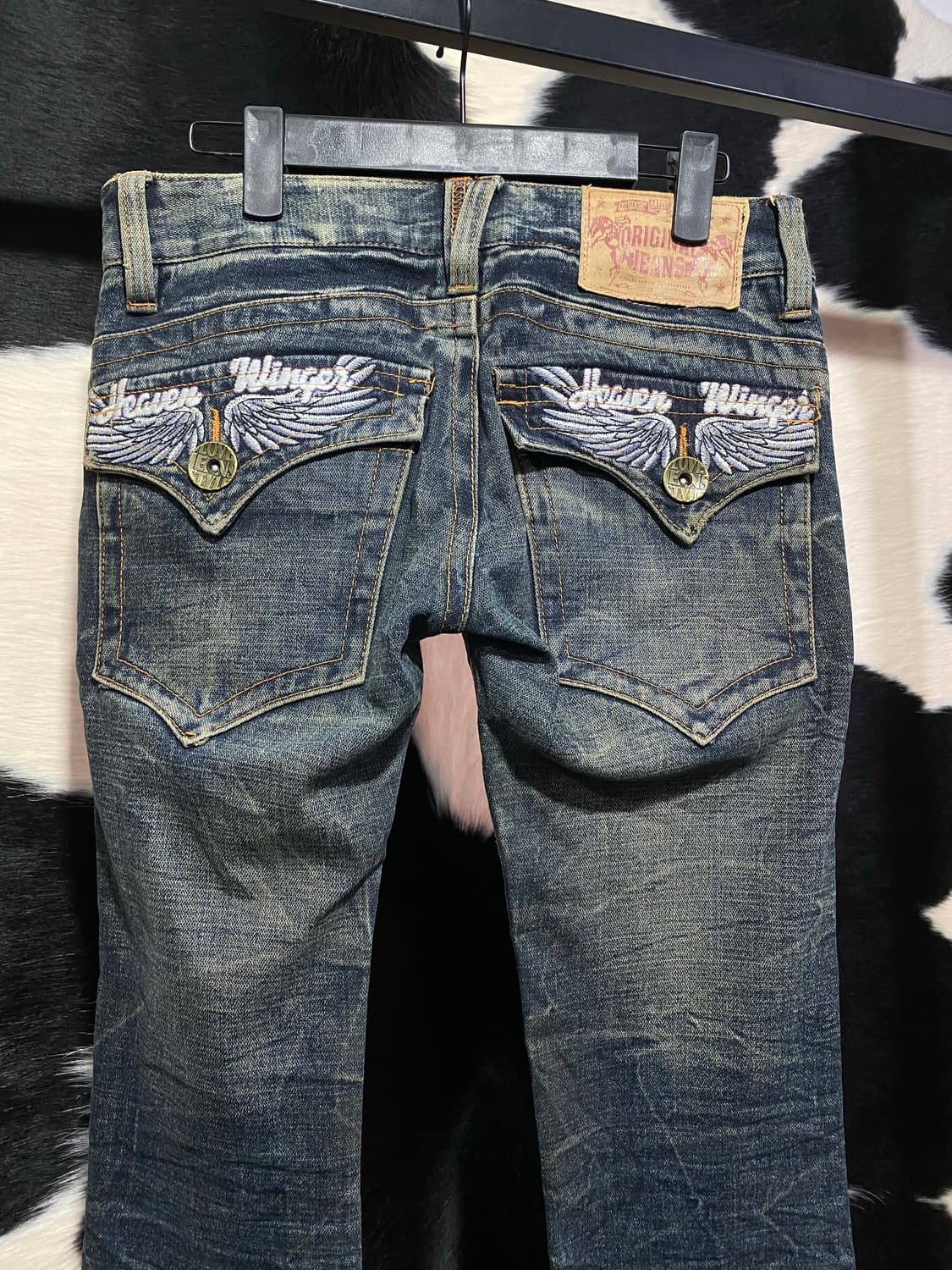 Japanese vtg 백포켓 날개 디테일 로우라이즈 부츠컷 상품이미지10