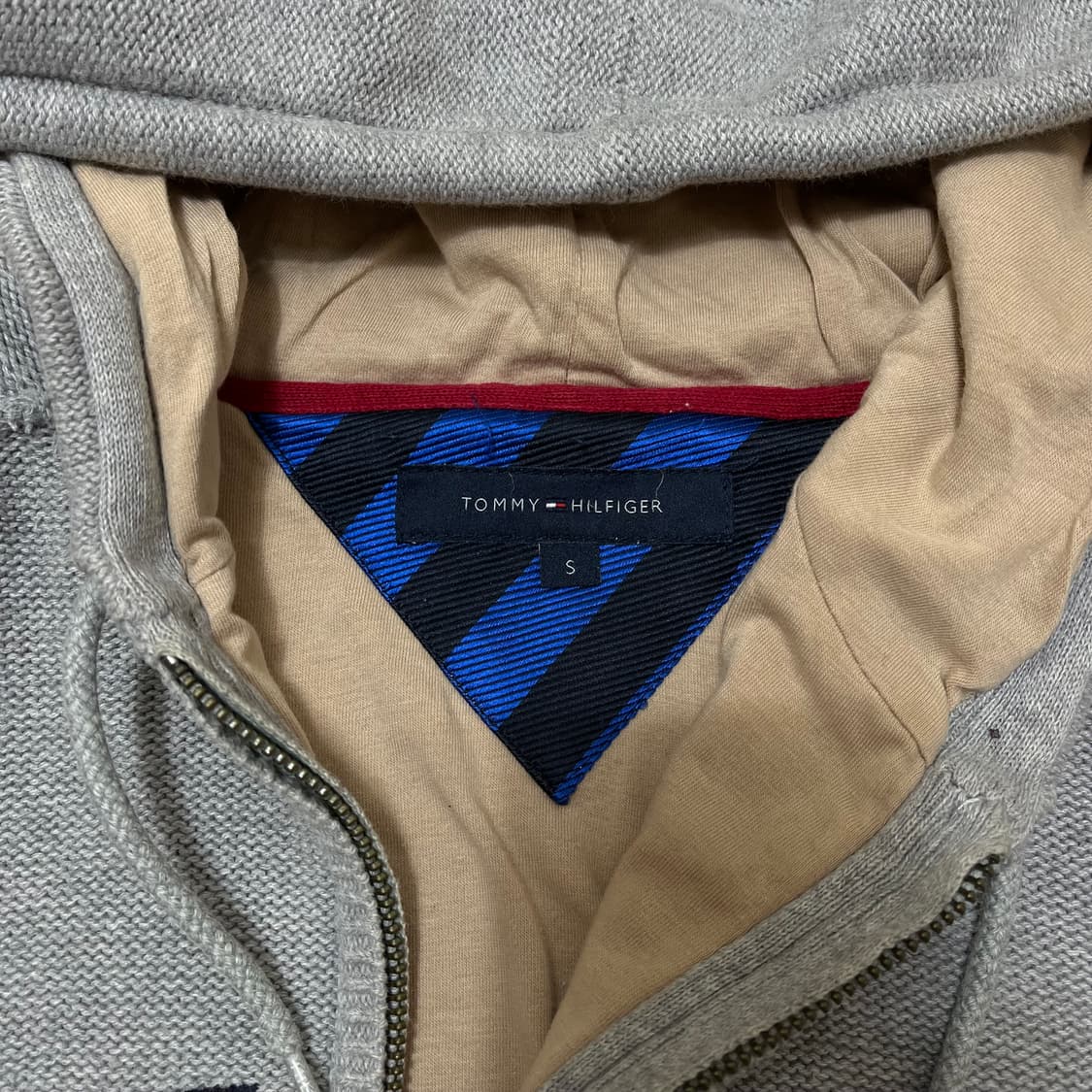 타미힐피거 빅 로고 자수 후드 집업 자켓 S(90) 상품이미지5