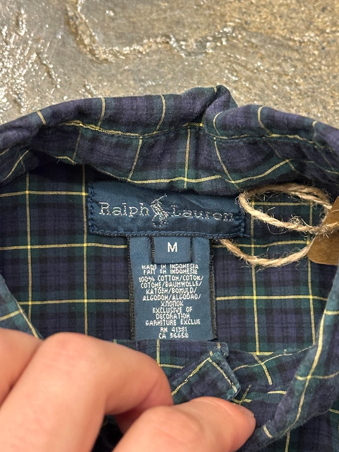 POLO 폴로 랄프로렌 체크셔츠 M 상품이미지4