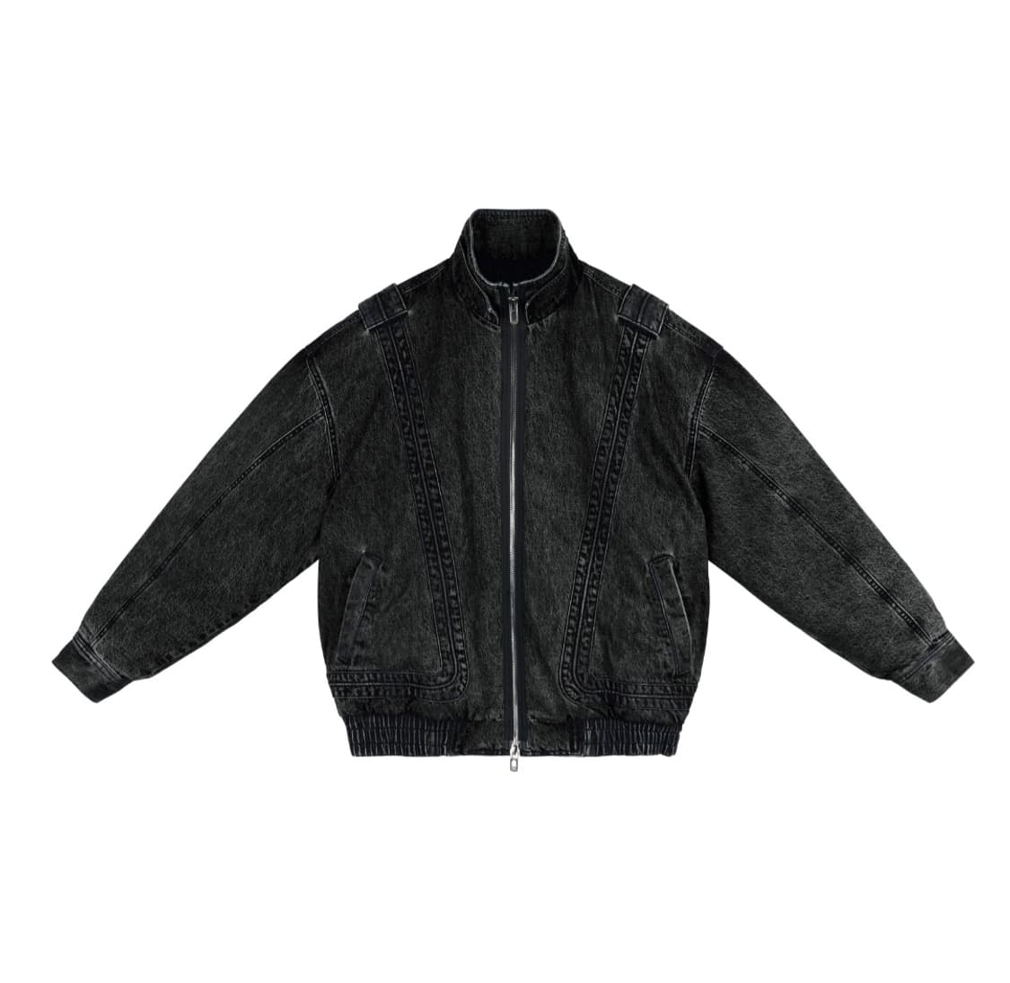 메종미네드 퀼팅 패디드 데님 봄버 상품이미지7