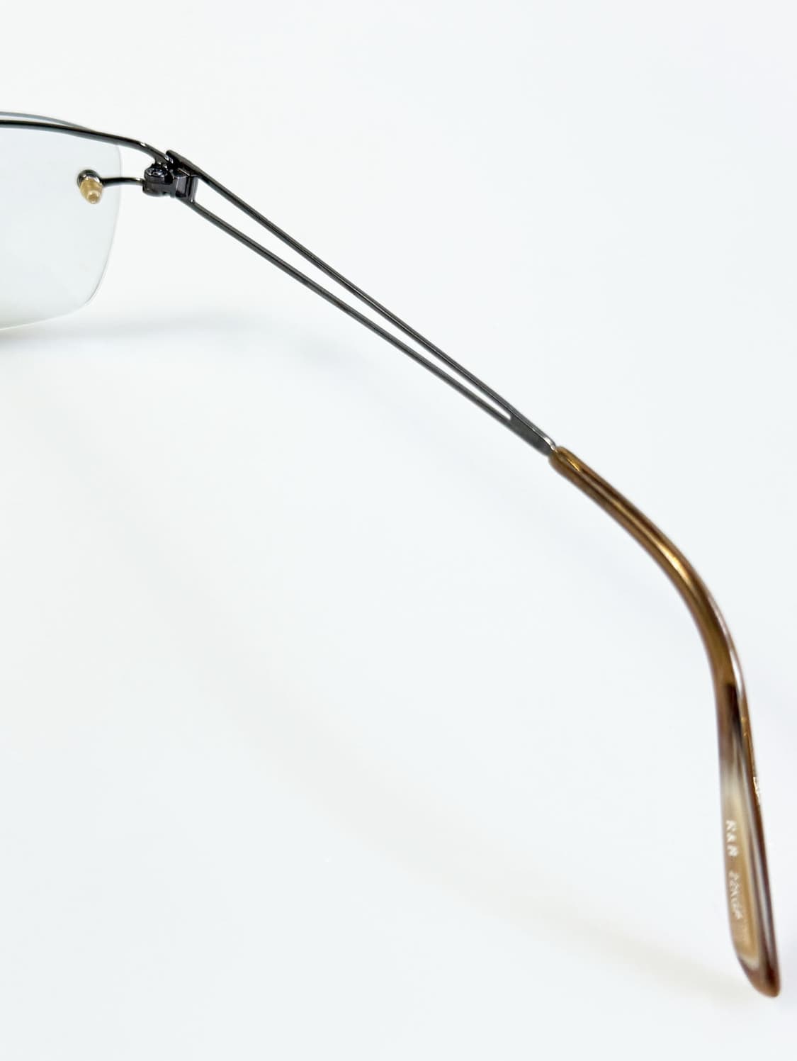 R&B EYEWEAR 무테 스퀘어 메탈 프레임 빈티지 안경 상품이미지6