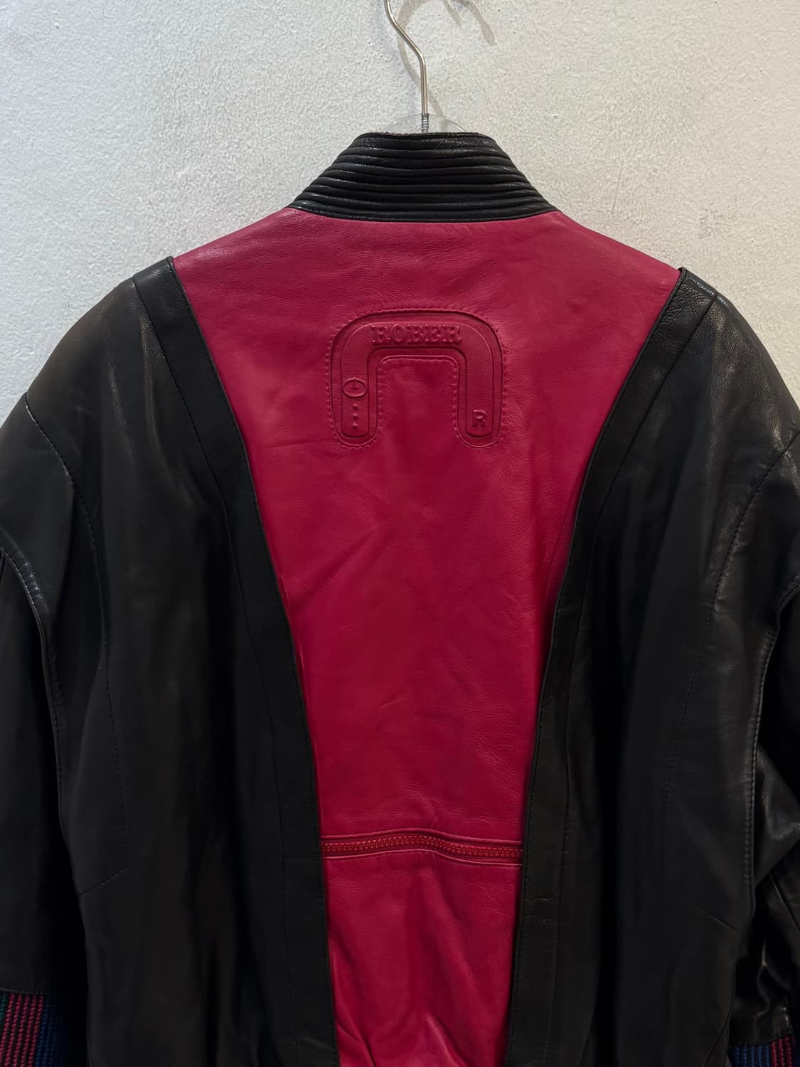 rober pink point leather jacket﻿ 상품이미지5