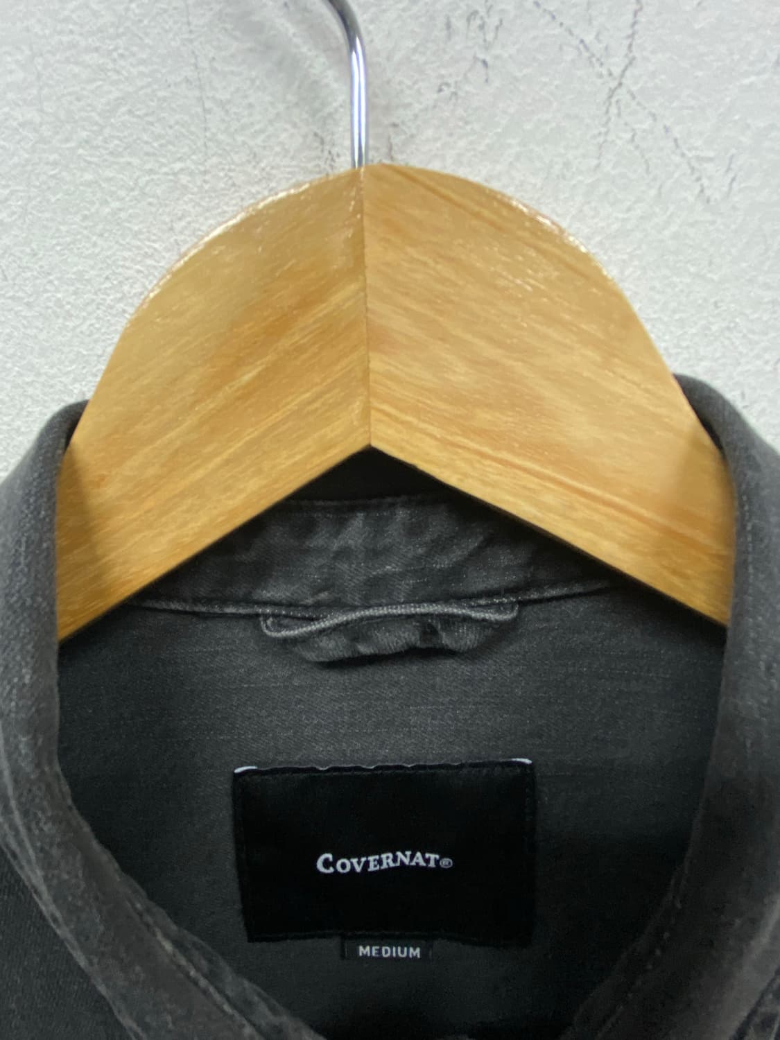 커버낫 블랙 워싱 데님 셔츠 M 상품이미지7